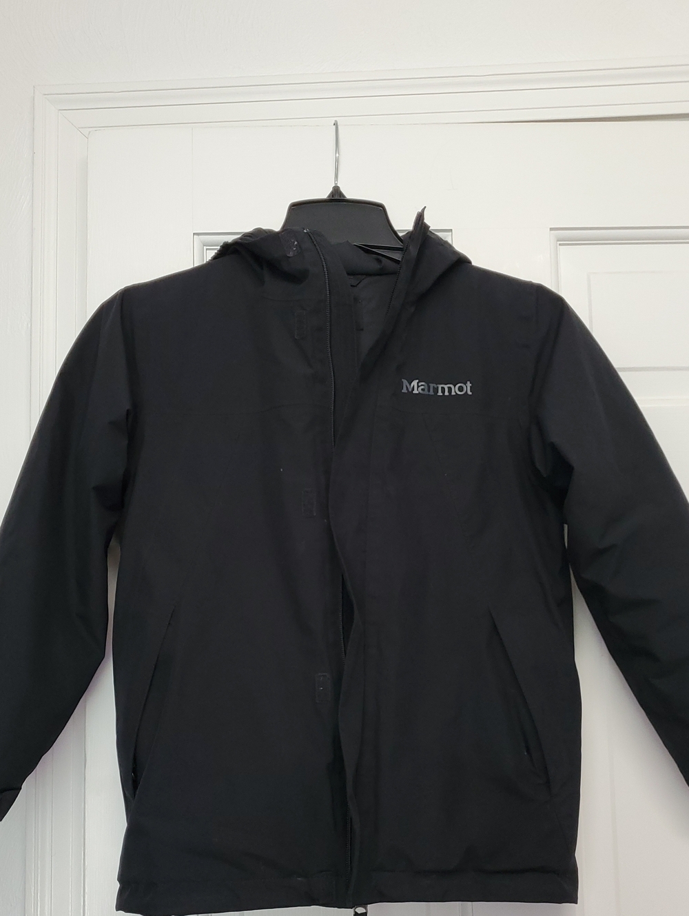 MARMOT KIDS Black Hooded Puffer Jacket
